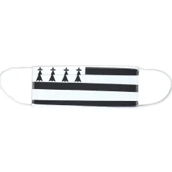 Gifi Masque tissu imprimé drapeau Bretagne 60 Lavable Catégorie 1