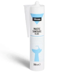 Gifi Mastic pour sanitaire silicone blanc 280ml
