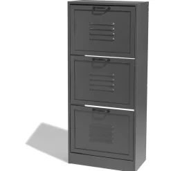 Rangement|Gifi Meuble à chaussures Brooklyn gris anthracite