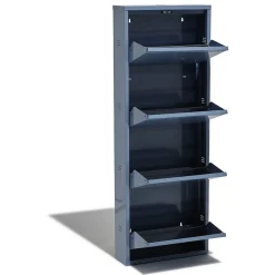 Rangement|Gifi Meuble à chaussures Pittsburgh bleu orage 4 portes