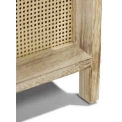 Rangement|Gifi Meuble d'appoint Salomé 2 panières bois et métal 26xH46,5x30cm