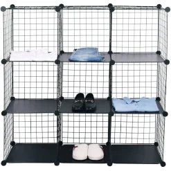 Rangement|Gifi Meuble de rangement 9 cases modulable en métal