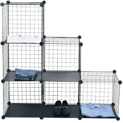 Rangement|Gifi Meuble de rangement 6 cases modulable en métal