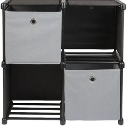 Rangement|Gifi Meuble de rangement 4 casiers avec 2 panières