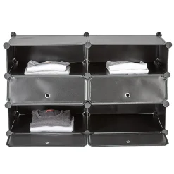 Rangement|Gifi Meuble de rangement 6 tiroirs noir