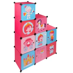 Rangement|Gifi Meuble de rangement casier escalier enfant motif princesse