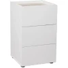 Rangement|Gifi Meuble de rangement en bois Arno 3 tiroirs naturel et blanc