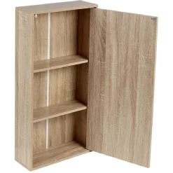 Clearance Gifi Meuble de rangement mural en bois salle de bain avec miroir