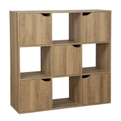 Rangement|Gifi Meuble étagères mdf 9 casiers
