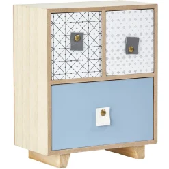 Rangement|Gifi Mini boîte de rangement design meuble rose et bleu