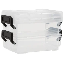 Rangement|Gifi Mini boîte de rangement 0,2L fermeture clip x2