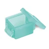 Rangement|Gifi Mini boîte en plastique vert fermeture clips 0,30L x3