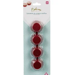 Mini caissette à muffin aluminium rouge x80^Gifi Best