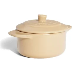 Mini cocotte individuelle en céramique avec couvercle - marron clair ou foncé^Gifi New