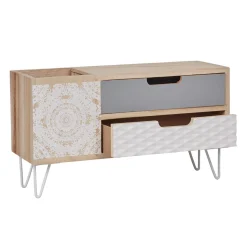 Rangement|Gifi Mini meuble de rangement 2 tiroirs collection Serenity