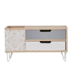 Rangement|Gifi Mini meuble de rangement 2 tiroirs collection Serenity