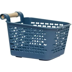 Rangement|Gifi Mini panière en plastique avec poignée bois