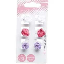 Gifi Mini pince crabe fleur polyester x6