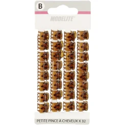 Online Gifi Mini pince plastique marron x32