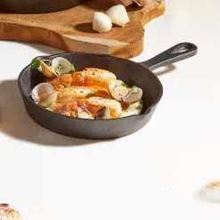 Mini plat à four rond en fonte avec manche^Gifi Best