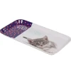 Mini plateau rectangulaire mélamine blanc violet déco chat^Gifi Outlet