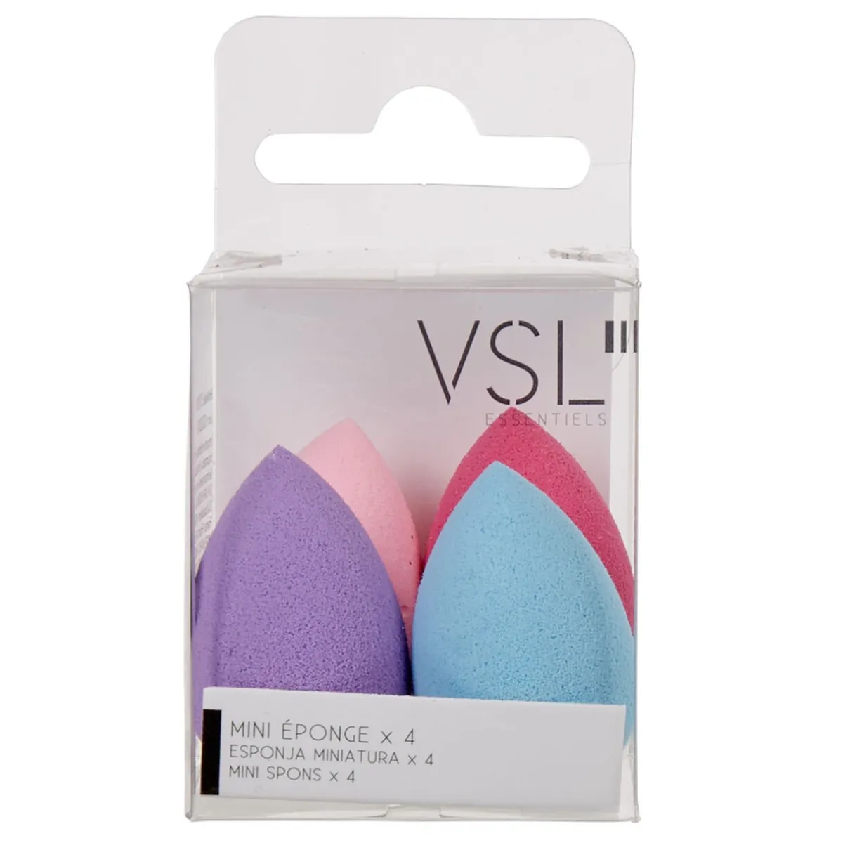 Best Gifi Mini éponge pour visage latex forme oeuf pastel x4