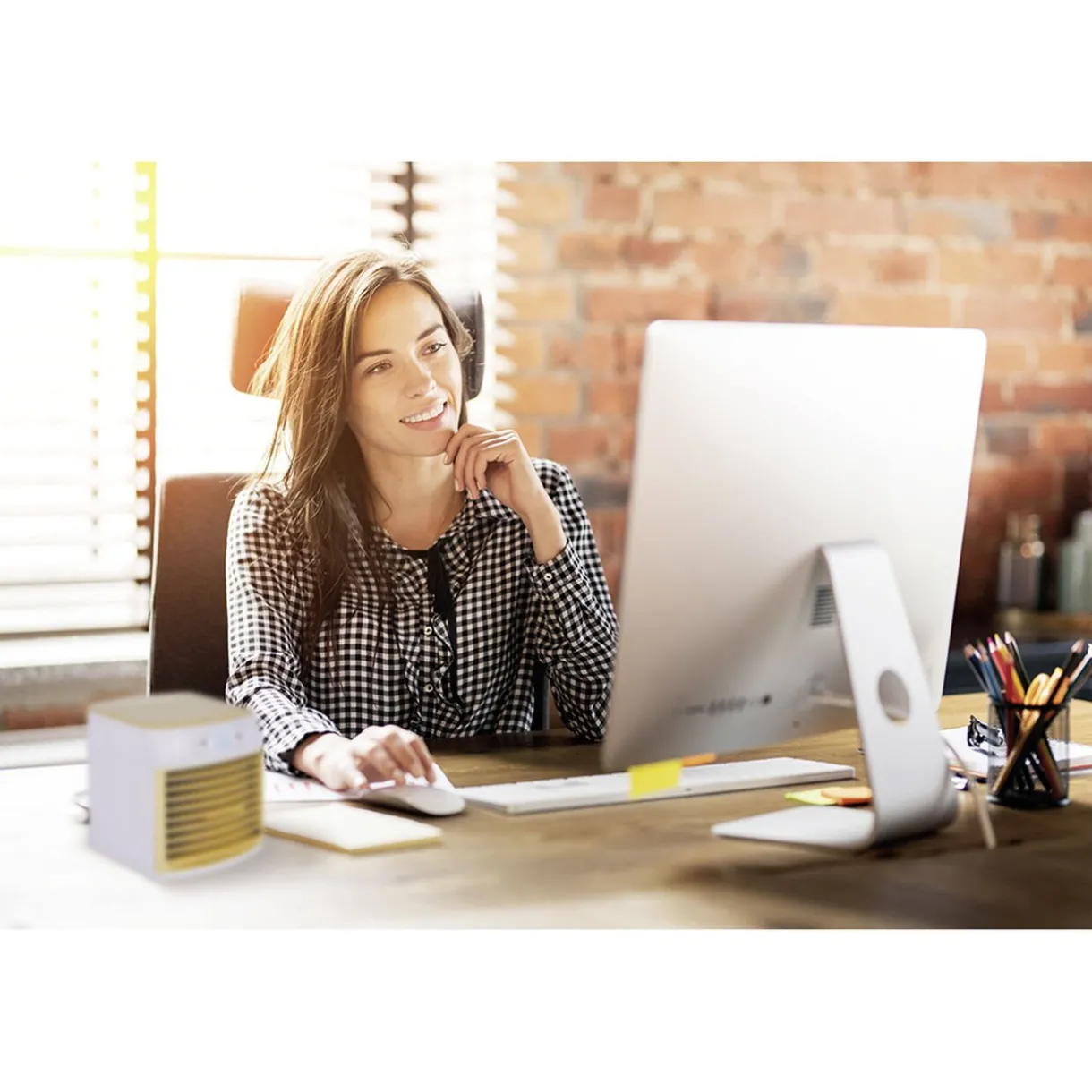 Sale Gifi Mini rafraîchisseur d'air USB à LED 3 vitesses 600ml