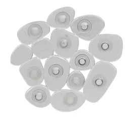 Best Gifi Mini tapis de douche antidérapant forme galet gris x6