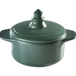 Minis cocottes vertes avec couvercle poignée forme sapin x2^Gifi Hot