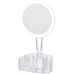 Gifi Miroir à LED avec rangement transparent