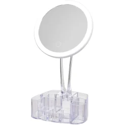 Gifi Miroir à LED avec rangement transparent