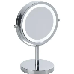 Gifi Miroir à led sur pied double face gris