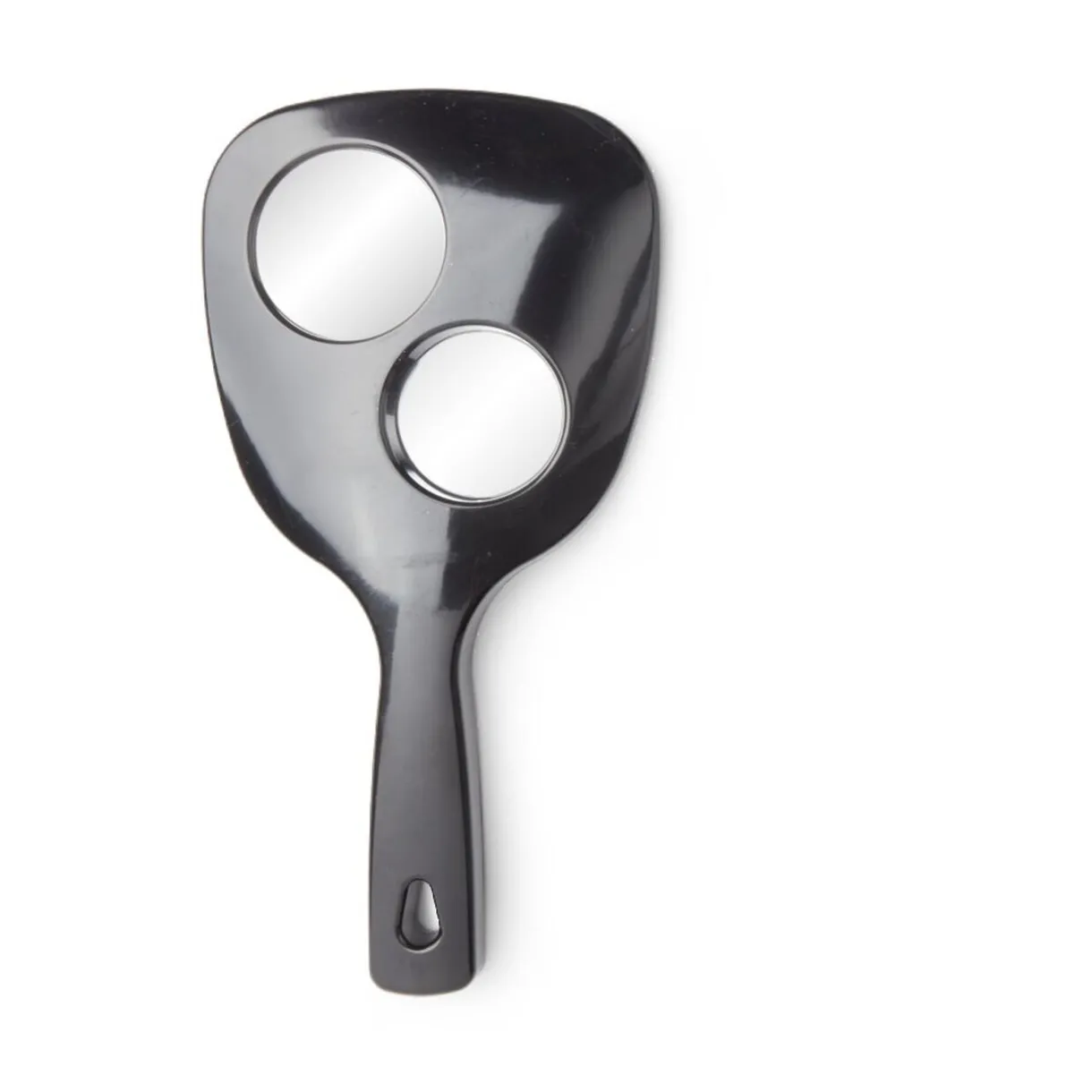 New Gifi Miroir à main double face grossissant plastique noir