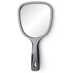 New Gifi Miroir à main double face grossissant plastique noir
