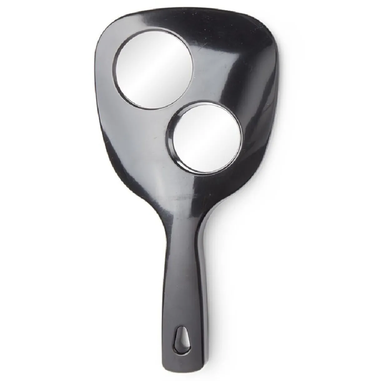 New Gifi Miroir à main double face grossissant plastique noir