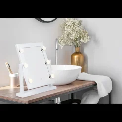 Discount Gifi Miroir à poser avec lumière led
