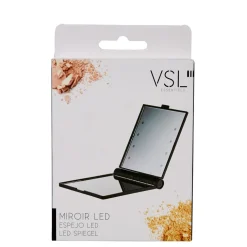 Clearance Gifi Miroir double carré noir LED