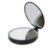 Gifi Miroir double rétractablesur pied rond noir LED