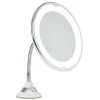 Gifi Miroir LED grossissant flexible et pivotant fixation ventouse