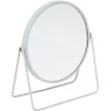 New Gifi Miroir rond sur pied design industriel blanc