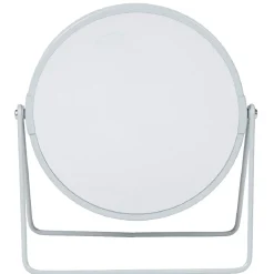 New Gifi Miroir rond sur pied design industriel blanc