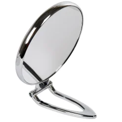 New Gifi Miroir rond sur pied double face grossissant argenté