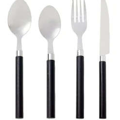 Ménagère 16 couverts inox manche plastique^Gifi New