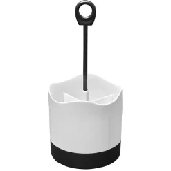 Ménagère 24 pièces avec support noir blanc^Gifi New