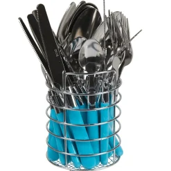 Ménagère 24 pièces bleu fluo^Gifi Sale