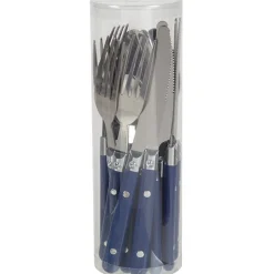 Ménagère 16 pièces bleu foncé^Gifi New