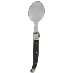 Ménagère 32 pièces noir et gris chromé^Gifi Outlet