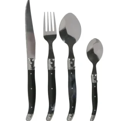 Ménagère 24 pièces noire Muranu^Gifi New