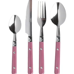 Ménagère 16 pièces rose^Gifi