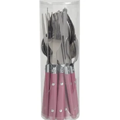 Ménagère 16 pièces rose^Gifi